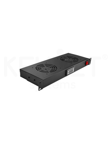 Conjunto 2 ventiladores rack 19"
