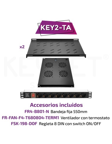 Kit accesorios rack fondo 800mm