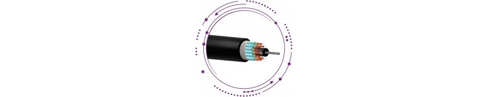 F1CD-Cables fibra MM OM3-300 distribución dieléctrica -Interior/Exterior-