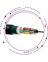 Cable fibra óptica SM monomodo Holgada Armadura Metálica multitubo