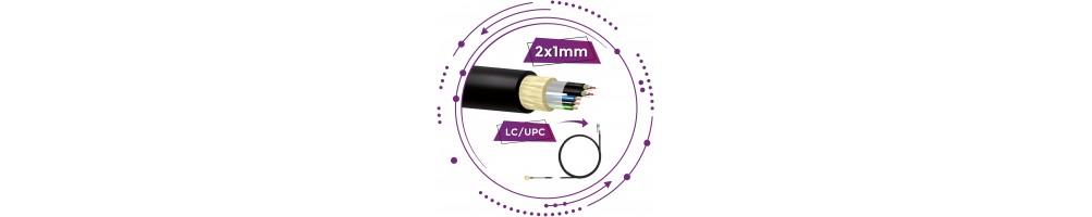 Latiguillos fibra y alimentacion 2x1mm para antenas Wimax, cctv