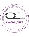 Cat 6/6A U/UTP Gama estándar 15µ" negro