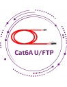 Cat 6/6A U/FTP Gama estándar 15µ" rojo