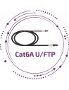 Cat 6/6A U/FTP Gama estándar 15µ" negro