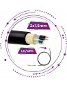 Latiguillos fibra y alimentación 2x1,5mm para antenas WiMAX, CCTV