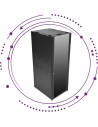 FR22-C2R Racks 19" puerta frontal cristal / doble rejilla Alta carga
