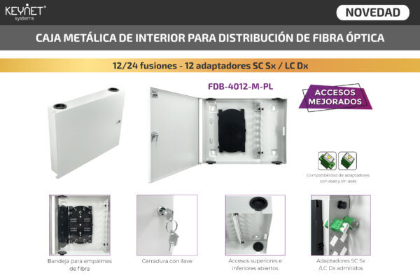 Caja metálica distribución de FO